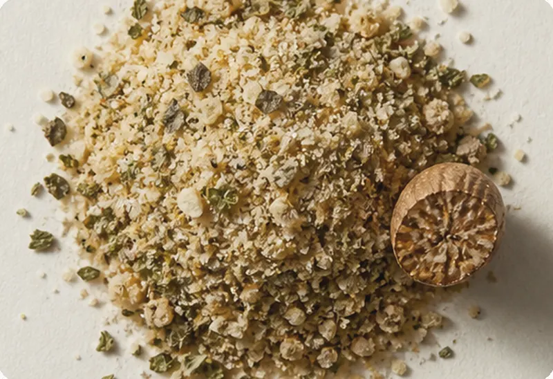 For Breaded Cutlets — the blend, close up