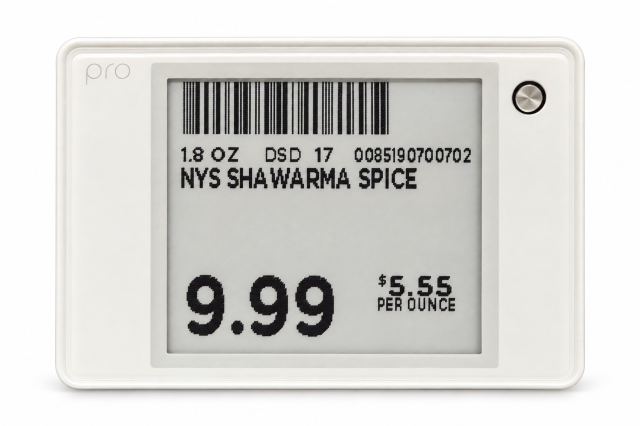 Mariano’s shelf tag showing $9.99 and $5.55 per ounce