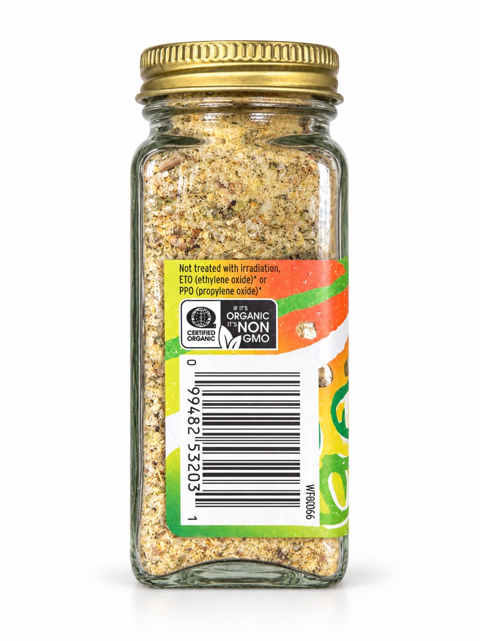 Cuban Mojo barcode and organic and treatment statements